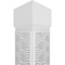 Ekena Millwork Craftsman Classic Square Non-Tapered Art Deco Fretwork Column w/ Standard Capital & Standard Base CC0810ENARDCSCS - alternate 2